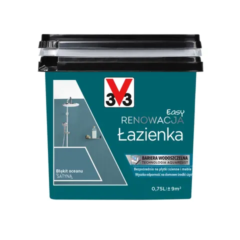 V33 Easy Renowacja Łazienka Błękit Oceanu 0,75L