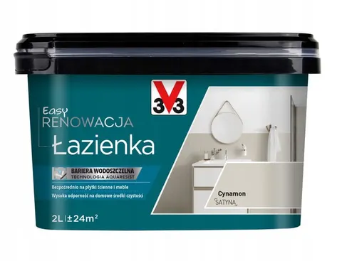 V33 Easy Renowacja Łazienka Cynamon 2L