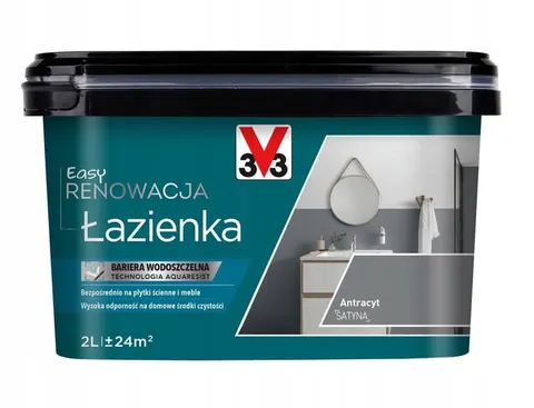 V33 Easy Renowacja Łazienka Antracyt 2L