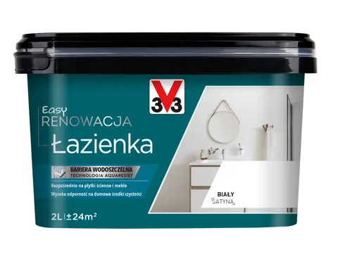 V33 Easy Renowacja Łazienka Biały 2L
