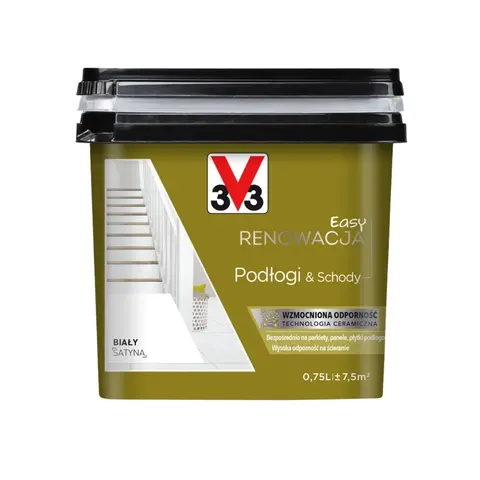 V33 Easy Renowacja Podłogi & Schody Biały 0,75L