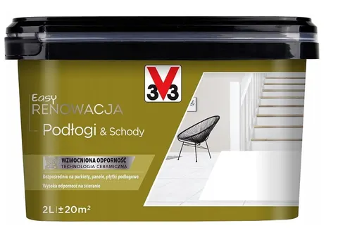 V33 Easy Renowacja Podłogi & Schody Biały 2L