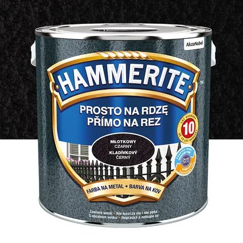 HAMMERITE Farba na rdzę Młotkowy Czarny 2,5L