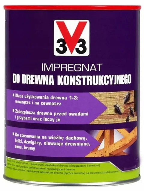 V33 Impregnat Do Drewna Konstrukcyjnego 1L