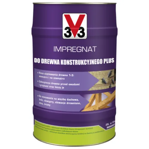 V33 Impregnat Do Drewna Konstrukcyjnego 25L