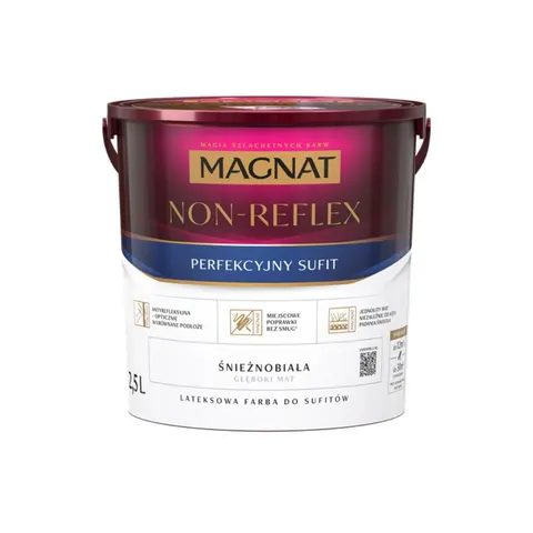 MAGNAT Non Reflex lateksowa farba do sufitów 2,5L