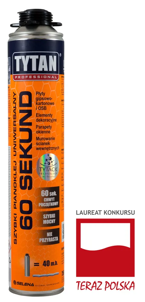 Pianoklej Selena Tytan 60 sekund 750 ml, wersja pistoletowa