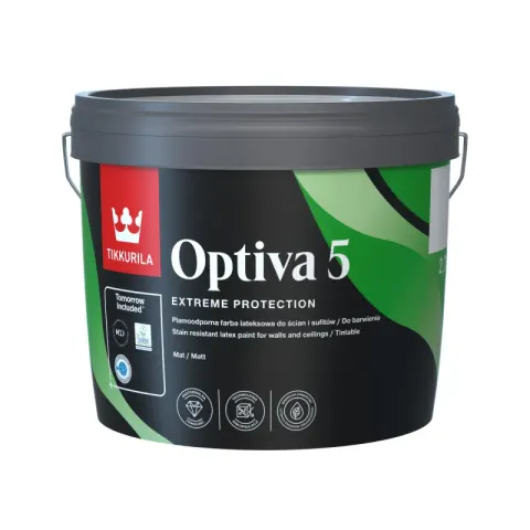 TIKKURILA Farba Lateksowa Optiva Matt 5 9L baza A