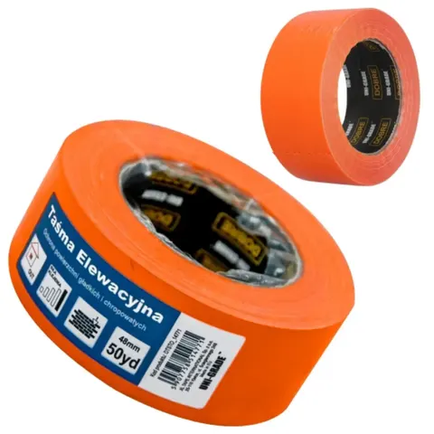 UNI-GRADE taśma elewacyjna tynkarska 48mm x 50yd pomarańczowa