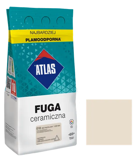 ATLAS Fuga ceramiczna 018 beż pastelowy 5kg