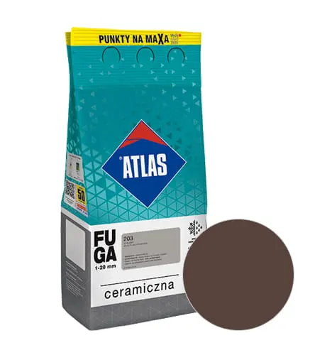 ATLAS Fuga ceramiczna 024 ciemnobrązowy 5kg