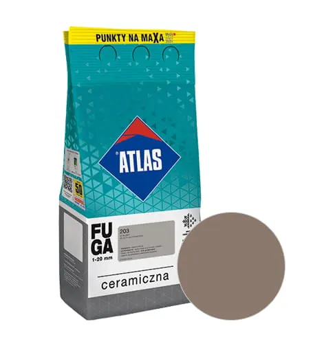 ATLAS Fuga ceramiczna 123 jasnobrązowy 2kg
