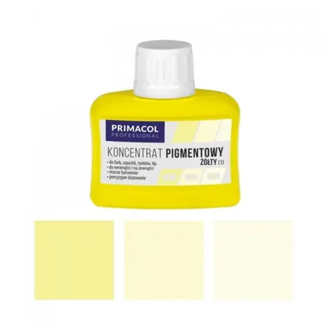 PRIMACOL Pigment do farb i tynków żółty 80 ml – nr 1