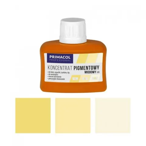PRIMACOL Pigment do farb i tynków miodowy 80 ml – nr 4