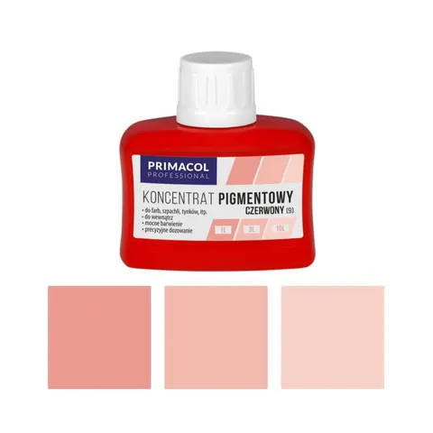 PRIMACOL Pigment do farb i tynków czerwony 80 ml – nr 9