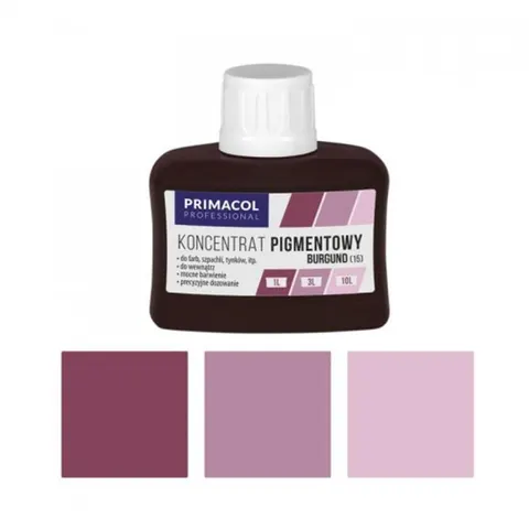 PRIMACOL Pigment do farb i tynków burgund 80 ml – nr 15