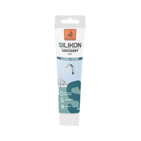 DRAGON Silikon sanitarny biały 100ml