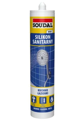 SOUDAL Silikon sanitarny 280ml biały