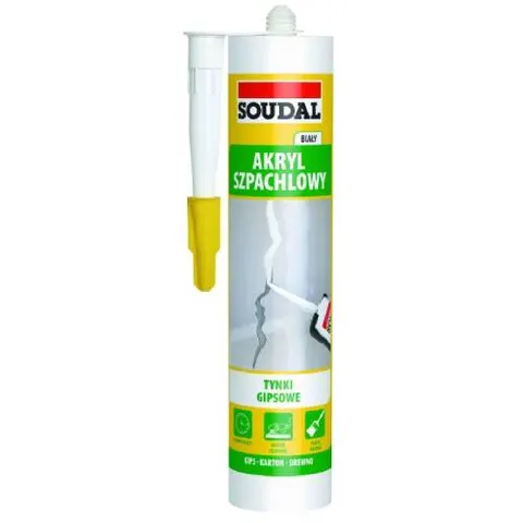 SOUDAL Lekki akryl szpachlowy 280ml biały