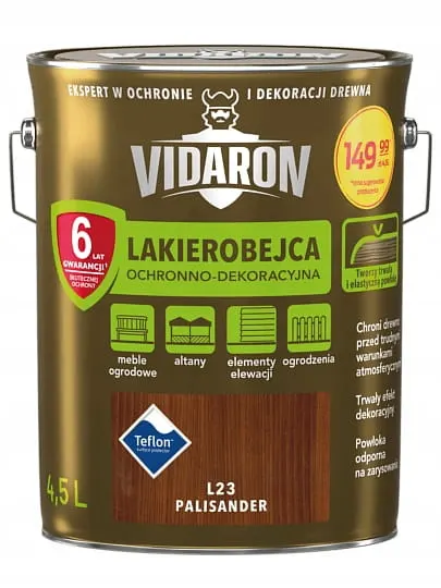 VIDARON LAKIEROBEJCA DO DREWNA L23 PALISANDER 2,5L