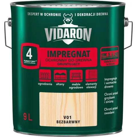 VIDARON Impregnat gruntujący bezbarwny V01 9L