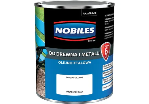 NOBILES FTALONAL FARBA ALKIDOWA Biały Półpołysk 0,7L