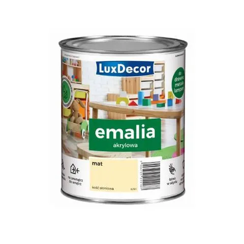 LUXDECOR Emalia akrylowa kość słoniowa 0,75L MAT