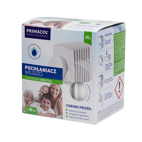 PRIMACOL Pochłaniacz wilgoci z wymiennymi tabletkami BIAŁY