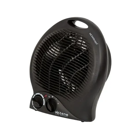 VOLTENO Termowentylator z termostatem 2000W VO0280 czarny