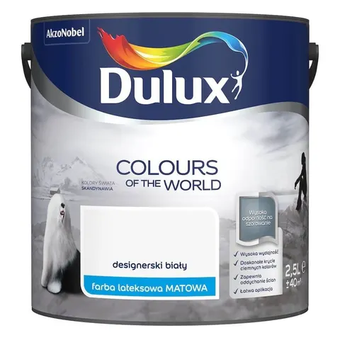 DULUX Kolory Świata Designerski Biały 2,5L