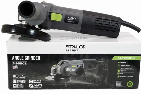 STALCO PERFECT SZLIFIERKA KĄTOWA AG125QVS 125MM 1400W S98202– DARMOWA WYSYŁKA