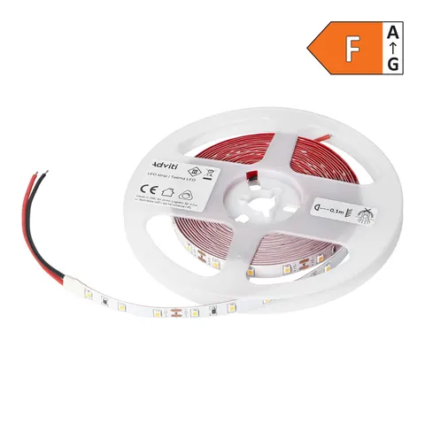 Taśma LED 12V, Samsung chipset 2835, 60L/m, 630lm/m, 6W/m, IP20, 3000K, 5m