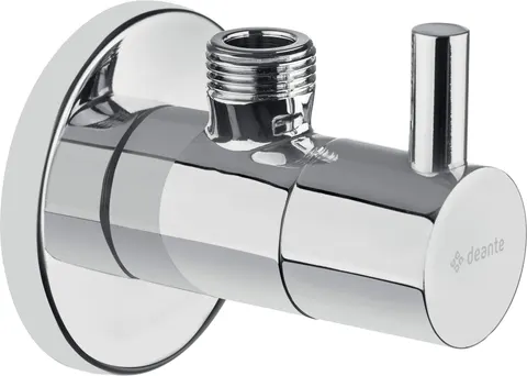 DEANTE Zawór kątowy z głowicą ceramiczną 1/2" - 3/8" okrągły