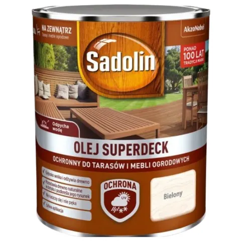 SADOLIN Superdeck 5l Olej do drewna BIELONY