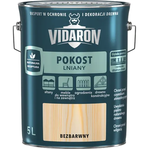 Vidaron Pokost lniany bezbarwny 5l