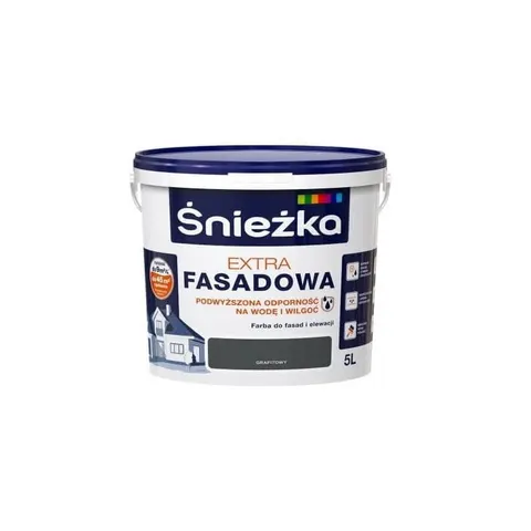Farba Śnieżka Extra Fasadowa GRAFITOWY 5L