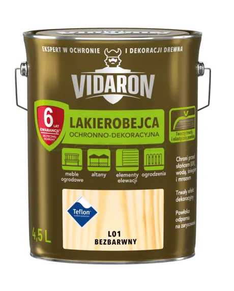 VIDARON Lakierobejca Bezbarwna L01 4,5L