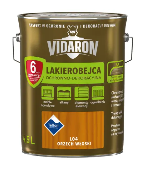 VIDARON Lakierobejca Orzech Włoski L04 4,5L