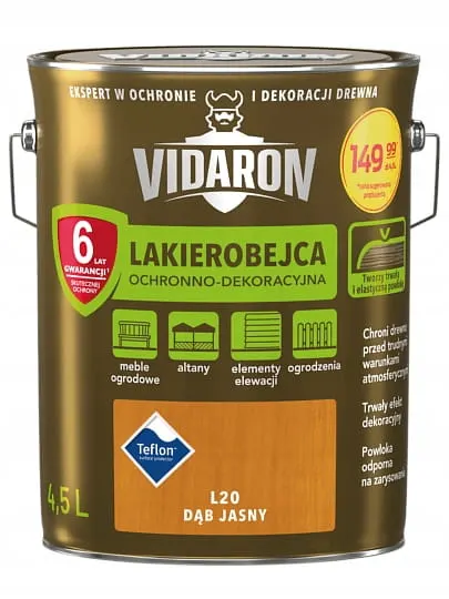 VIDARON Lakierobejca Dąb Jasny L20 4,5L