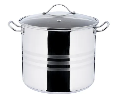 GALICJA Garnek wysoki nierdzewny z miarką 24 cm 9L
