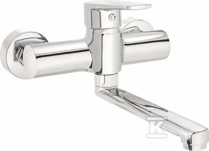 DEANTE Bateria umywalkowa ścienna TUBO chrom BUT_050M *
