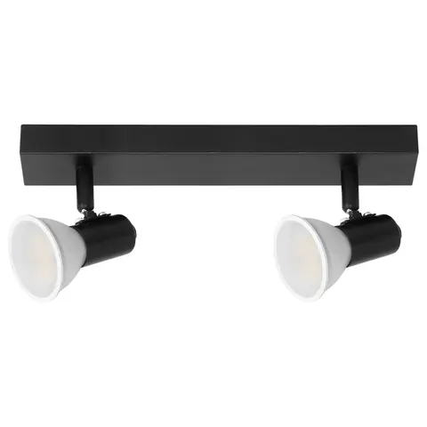 RIO SP 2, oprawa ścienno-sufitowa, GU10 max. 2x60W, IP20, czarna