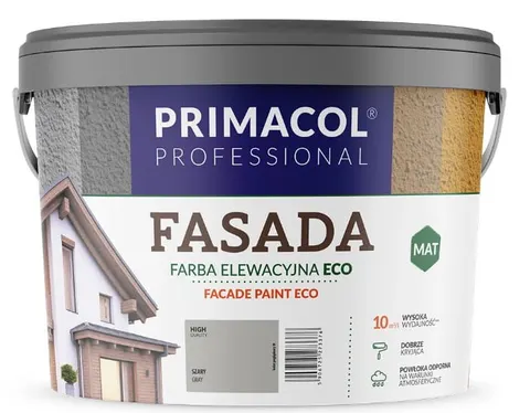 Farba Primacol Fasada Eco szary 4,5 l