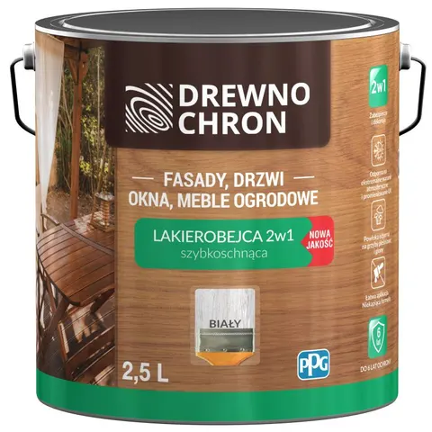 DrewnoChron Lakierobejca 2w1 2,5l Biały