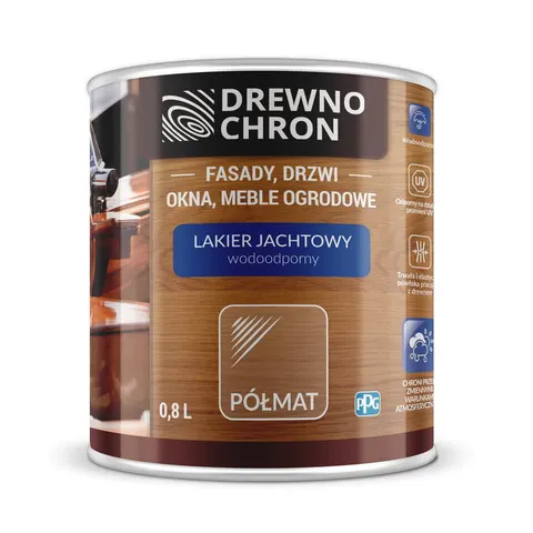 DREWNOCHRON Lakier jachtowy półmat 0,8L