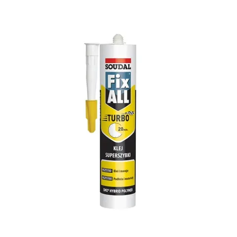 Klej uszczelniacz Soudal Fix All Turbo biały 290ml