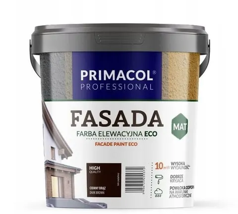 Farba Primacol Fasada Eco ciemny brąz 0,9 l