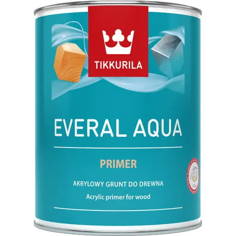 TIKKURILA Everal Aqua Primer farba podkładowa do drewna 0,9L baza AP