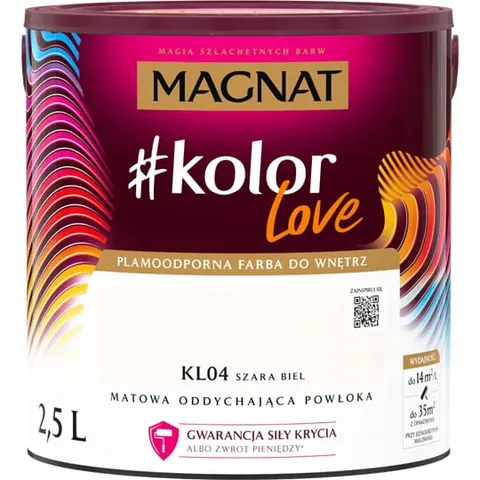 MAGNAT Farba #kolorLove KL04 szara biel 2,5L