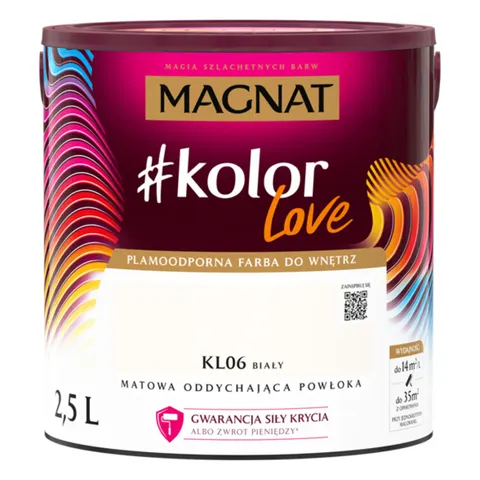 MAGNAT Farba #kolorLove KL06 biały 2,5L